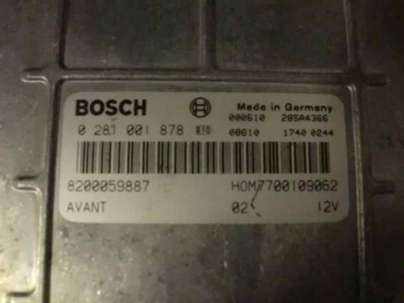 Recambio de centralita motor uce para renault clio ii fase i (b/cbo) 1.9 dti diesel referencia OEM IAM 0281001878 238 44917