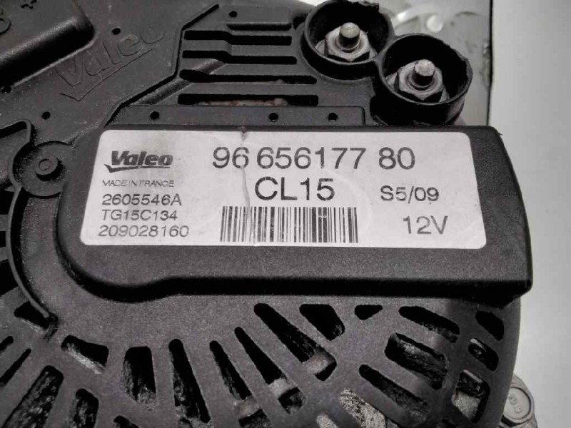 Recambio de alternador para peugeot 206+ básico referencia OEM IAM 9665617780 2605546A 12V