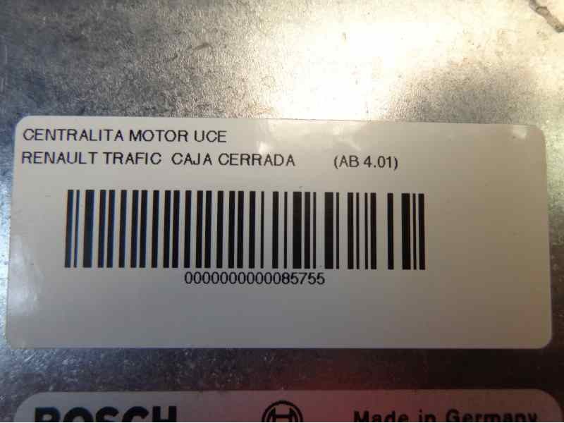 Recambio de centralita motor uce para renault trafic caja cerrada (ab 4.01) 1.9 diesel referencia OEM IAM 8200118526 BOSCH 348