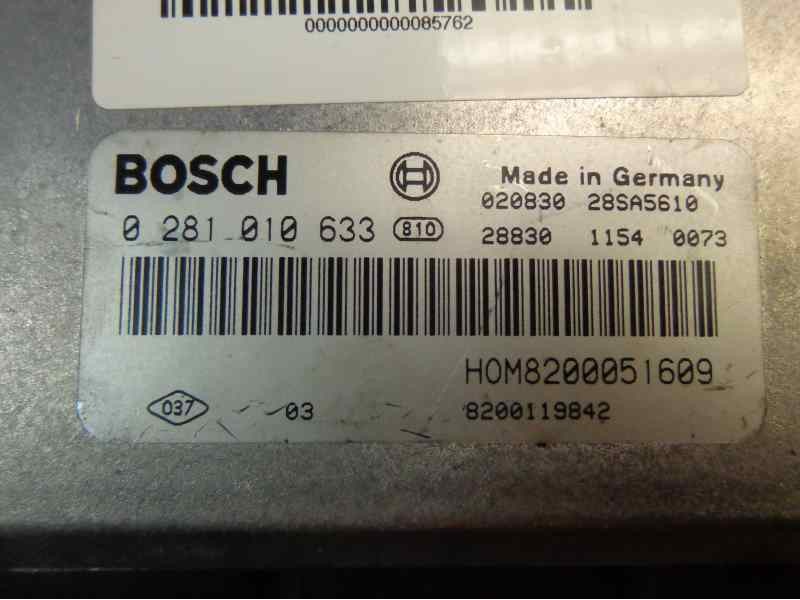 Recambio de centralita motor uce para renault trafic caja cerrada (ab 4.01) 1.9 diesel referencia OEM IAM 8200118526 BOSCH 348
