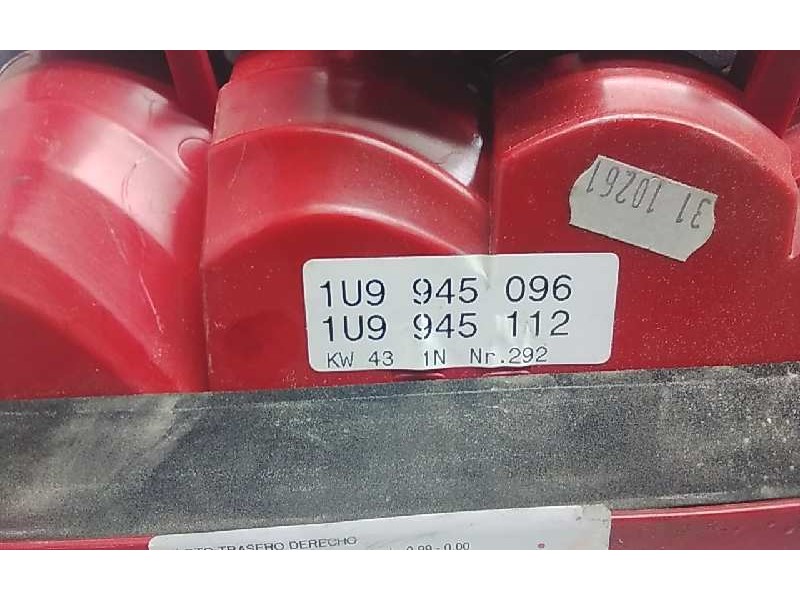 Recambio de piloto trasero derecho para skoda octavia combi (1u5) referencia OEM IAM 1U9945096  45422