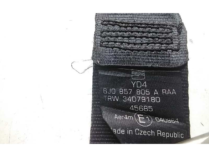 Recambio de cinturon seguridad trasero izquierdo para seat ibiza (6j5) stylance / style referencia OEM IAM 6J0857805A  