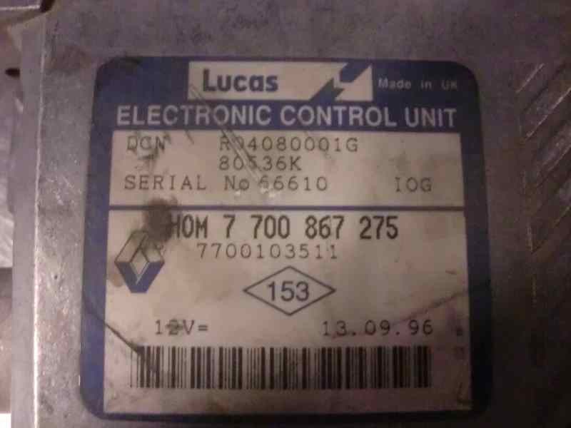 Recambio de centralita motor uce para renault megane i berlina hatchback (ba0) 1.9 dti diesel cat referencia OEM IAM R04080001G 