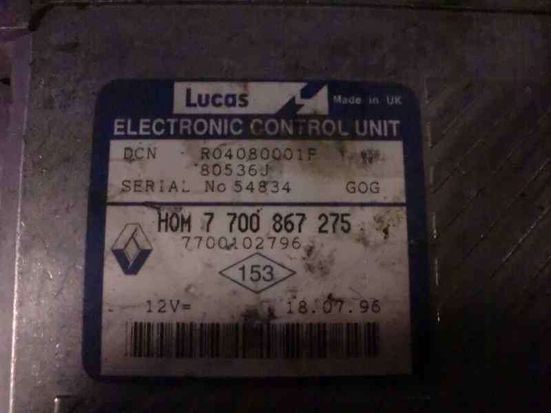 Recambio de centralita motor uce para renault megane i berlina hatchback (ba0) 1.9 dti diesel cat referencia OEM IAM R04080001F 