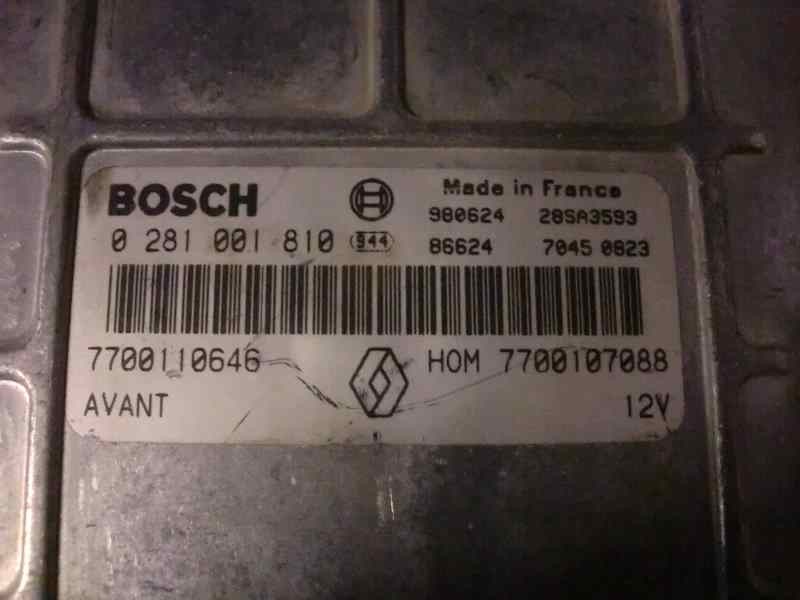 Recambio de centralita motor uce para renault megane i berlina hatchback (ba0) 1.9 dti diesel cat referencia OEM IAM 2081001810 