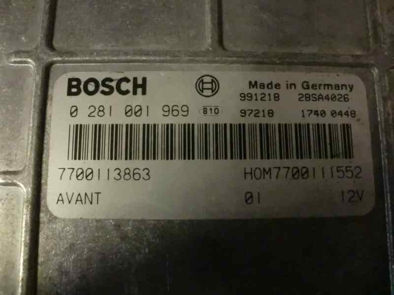 Recambio de centralita motor uce para renault megane i berlina hatchback (ba0) 1.9 dti diesel cat referencia OEM IAM 0281001969 