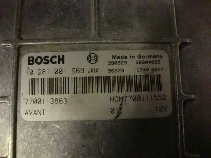 Recambio de centralita motor uce para renault megane i berlina hatchback (ba0) 1.9 dti diesel cat referencia OEM IAM 0281001969 