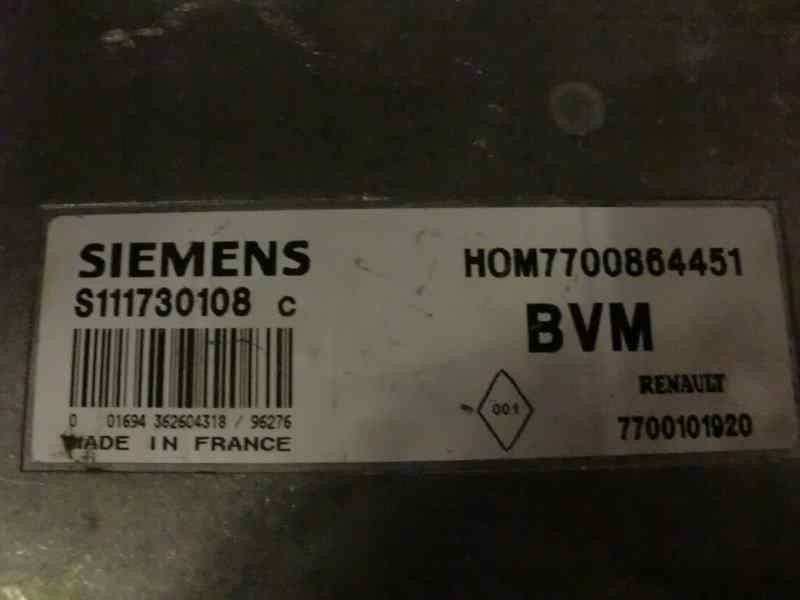 Recambio de centralita motor uce para renault megane i berlina hatchback (ba0) 1.4 referencia OEM IAM S111730108C 209 7700101920