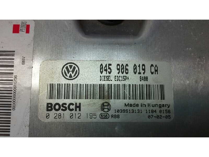 Recambio de centralita motor uce para volkswagen polo (9n3) gt referencia OEM IAM 0281012195 285 