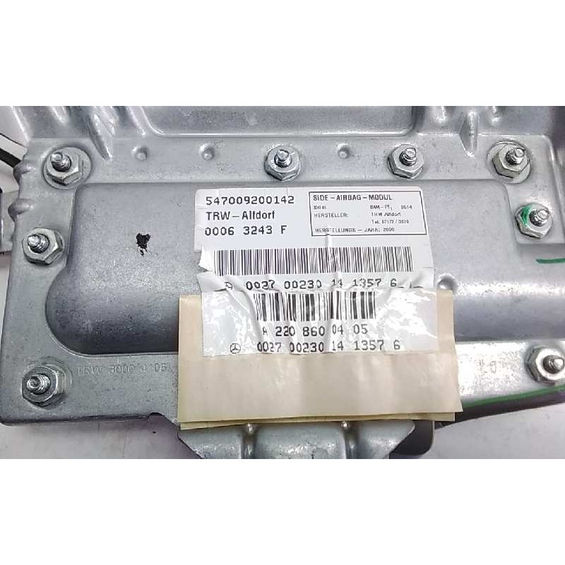 Recambio de airbag lateral derecho para mercedes clase s (w220) berlina 430 (220.070) referencia OEM IAM A2208600405  