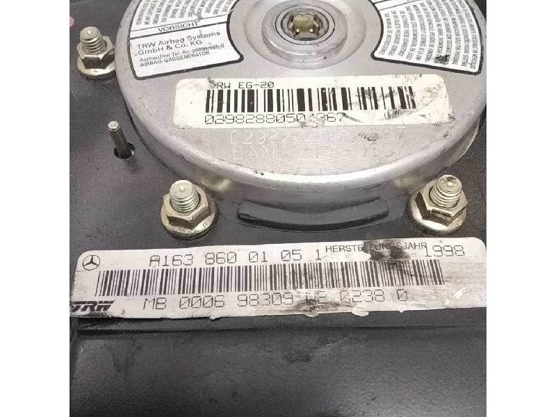Recambio de airbag lateral izquierdo para mercedes clase m (w163) 230 (163.136) referencia OEM IAM A1638600105  