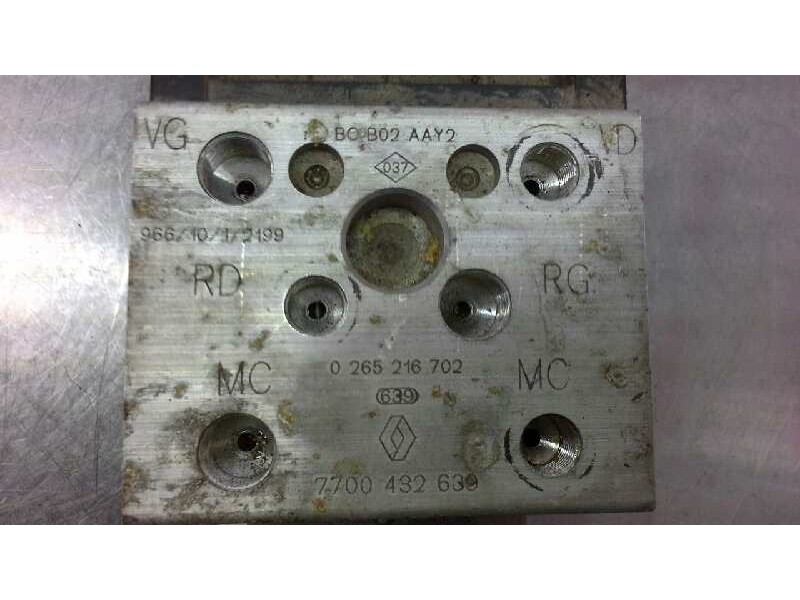 Recambio de centralita abs para renault clio ii fase i (b/cbo) referencia OEM IAM 0265216702  