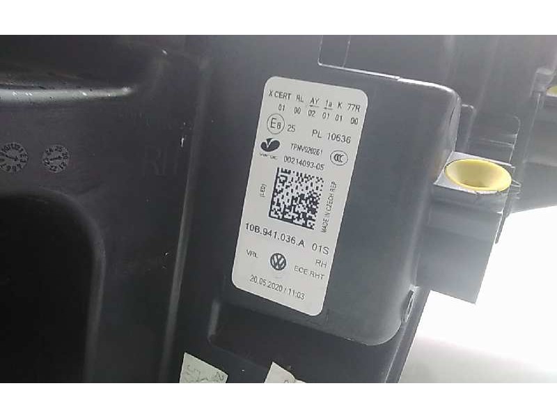 Recambio de faro xenon derecho para volkswagen id.3 (e11) referencia OEM IAM 10B941036A  