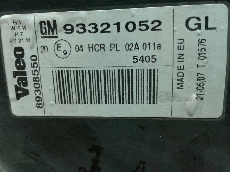 Recambio de faro izquierdo para opel meriva blue line referencia OEM IAM GM93321052L  