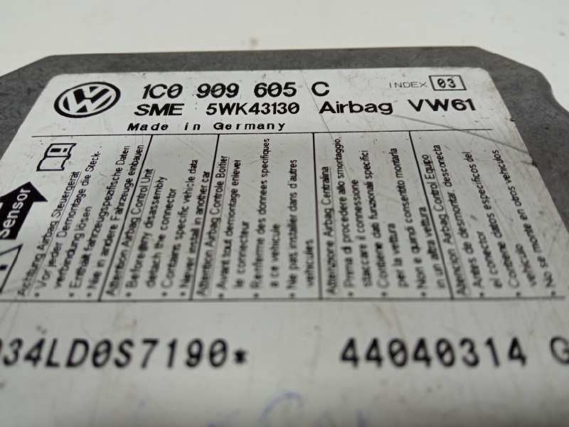 Recambio de centralita airbag para volkswagen passat berlina (3b2) 1.9 tdi referencia OEM IAM 1C0909605C  