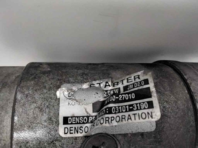 Recambio de motor arranque para hyundai tucson (jm) 2.0 crdi cat referencia OEM IAM 3610027010 031013190 