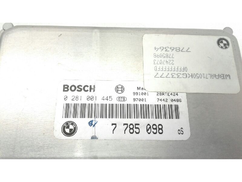 Recambio de centralita motor uce para bmw serie 3 berlina (e46) 320d referencia OEM IAM 0281001445  