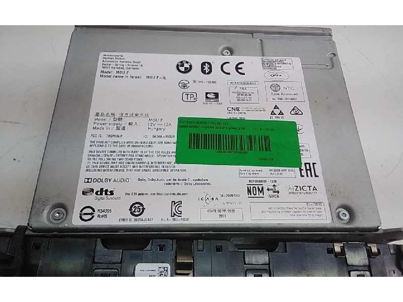 Recambio de sistema audio / radio cd para bmw serie 2 gran coupe (f44) 218i referencia OEM IAM CCAH20LPP3810T5  