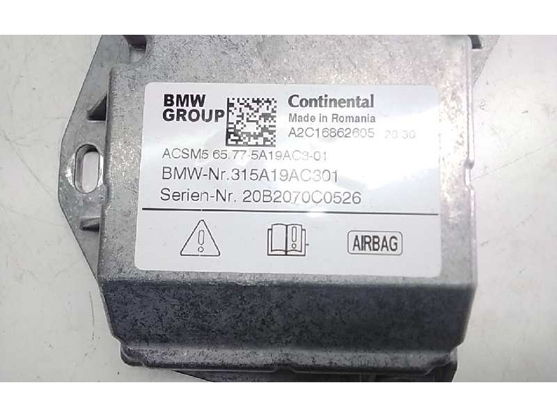 Recambio de modulo electronico para bmw serie 2 gran coupe (f44) 218i referencia OEM IAM 315A19AC301 CENTRALITA AIRBAG 