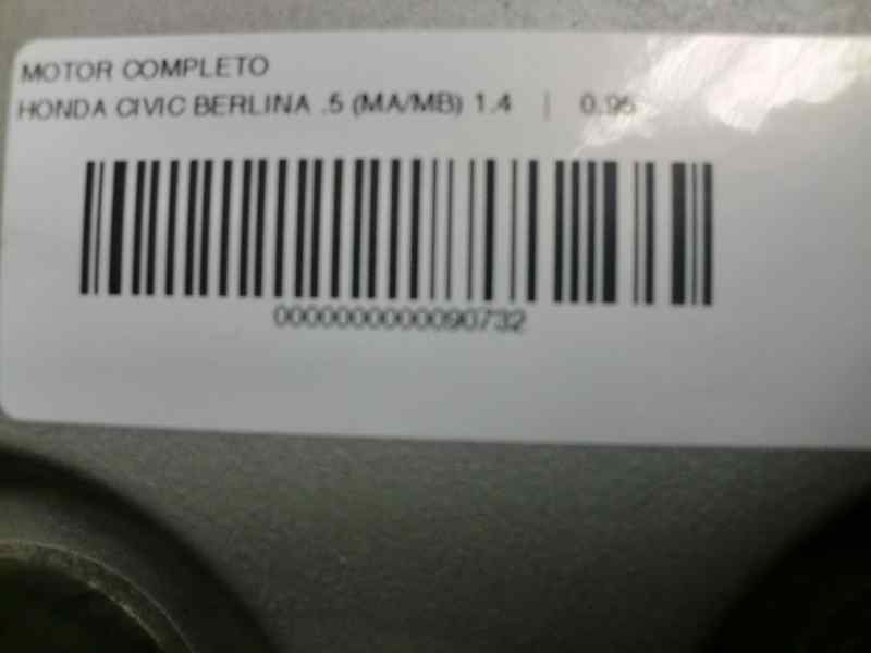 Recambio de motor completo para honda civic berlina .5 (ma/mb) 1.4 referencia OEM IAM D14A8  49007