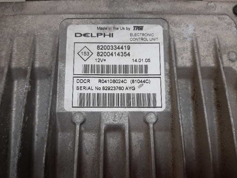 Recambio de centralita motor uce para renault scenic ii confort authentique referencia OEM IAM 8200334419  