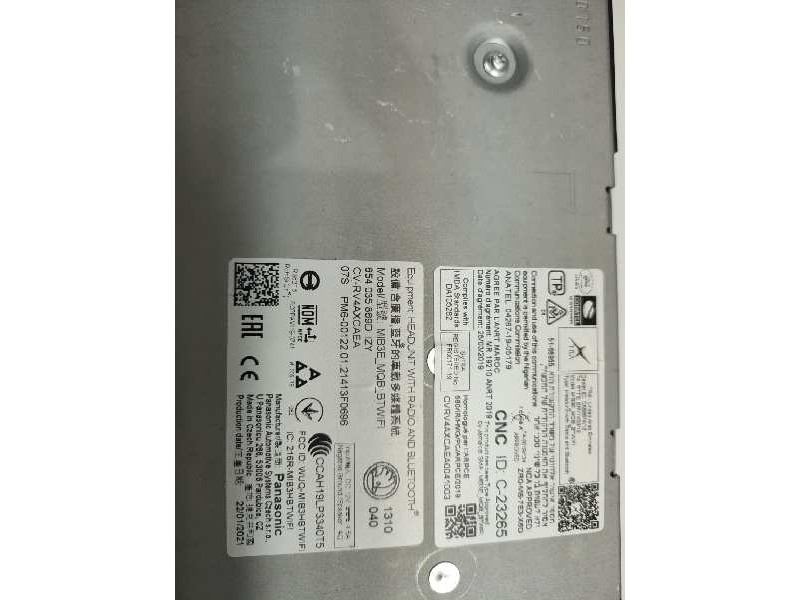 Recambio de sistema audio / radio cd para skoda scala (nw) referencia OEM IAM 654035869D  