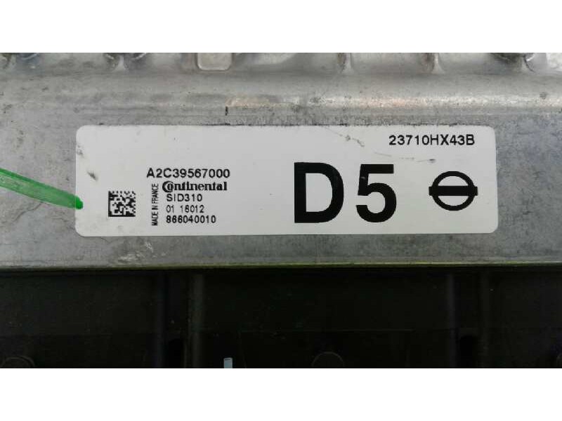 Recambio de centralita motor uce para nissan qashqai (j11) acenta referencia OEM IAM A2C39567000 23710HX43B 
