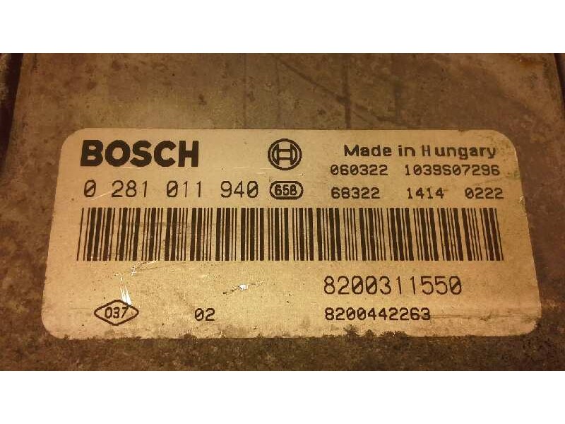 Recambio de centralita motor uce para nissan interstar mod. 04 (x70) 2.5 dci diesel cat referencia OEM IAM 0281011940 8200311550
