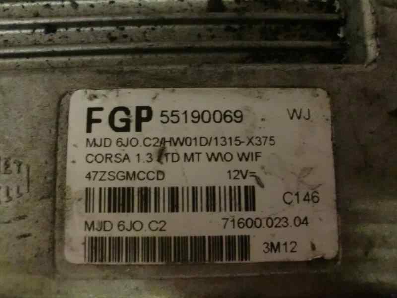 Recambio de centralita motor uce para opel corsa c 1.3 16v cdti cat (z 13 dt / ln9) referencia OEM IAM 5519069 186 49911