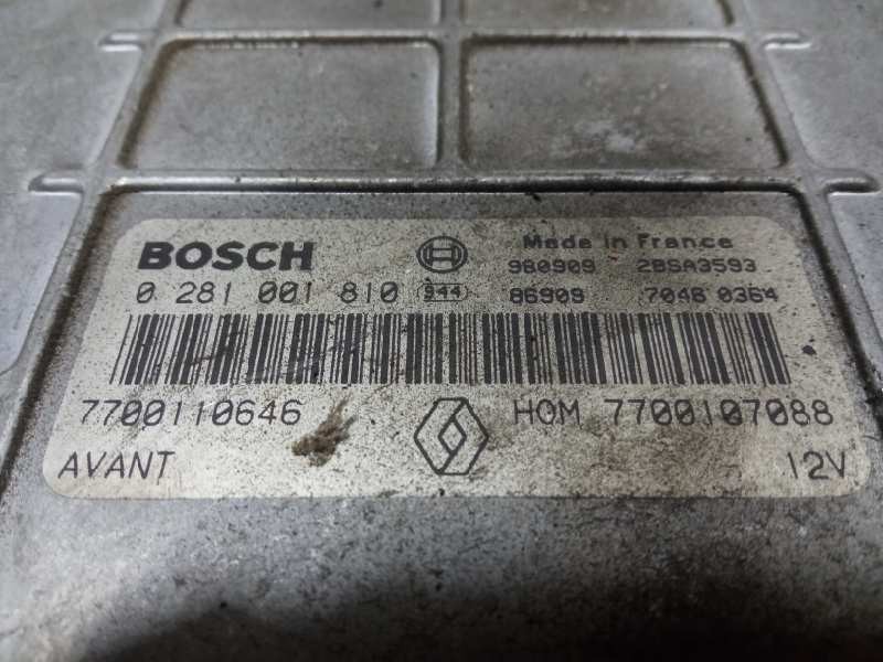 Recambio de centralita motor uce para renault megane i berlina hatchback (ba0) 1.9 dti alize referencia OEM IAM 0281001810  