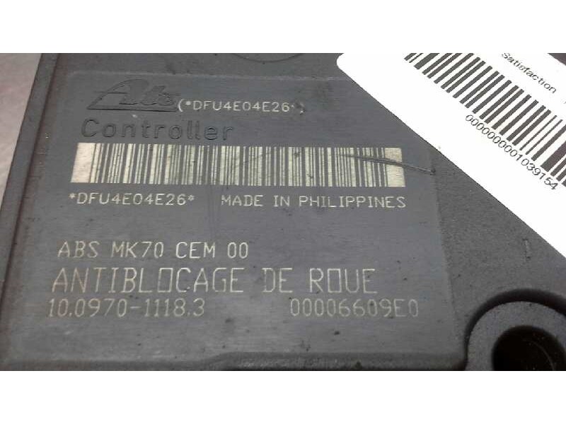 Recambio de abs para citroen c3 1.1 satisfaction referencia OEM IAM 9657352680  