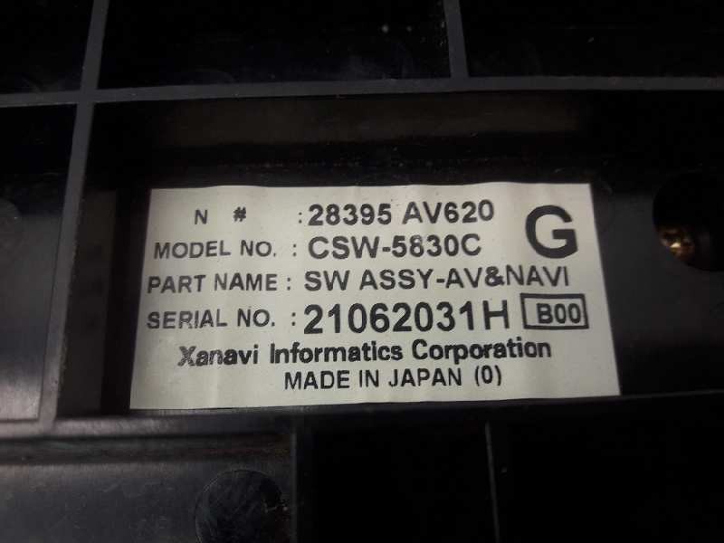 Recambio de sistema audio / radio cd para nissan primera berlina (p12) visia referencia OEM IAM 28395AV620 CSW5830C 21062031H