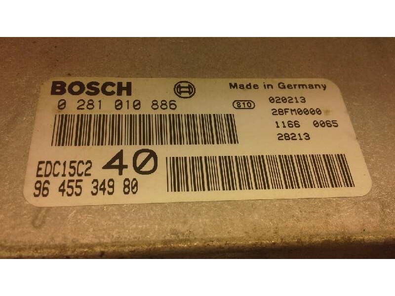 Recambio de centralita motor uce para citroen c5 berlina 2.2 hdi vivace referencia OEM IAM 0281010886 340 