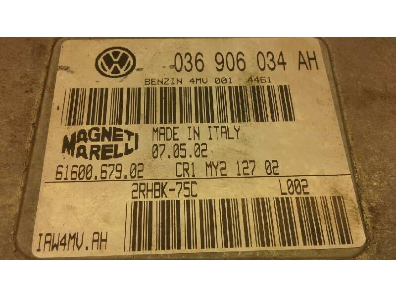 Recambio de centralita motor uce para seat ibiza (6l1) 1.4 16v referencia OEM IAM 036906034AH 189 