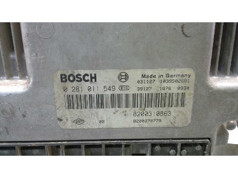 Recambio de centralita motor uce para renault megane ii berlina 3p luxe privilege referencia OEM IAM 0281011549 218 