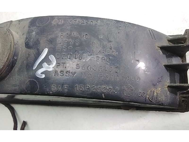 Recambio de piloto delantero izquierdo para jeep gr.cherokee (zj)/(z) 5.2 ltd. (zj) referencia OEM IAM 56005485  