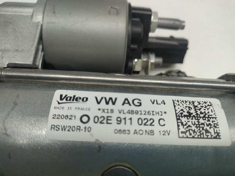 Recambio de motor arranque para volkswagen t-roc referencia OEM IAM 02E911022C  