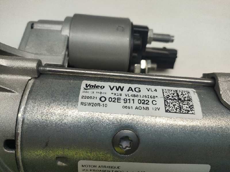 Recambio de motor arranque para volkswagen t-roc referencia OEM IAM 02E911022C  