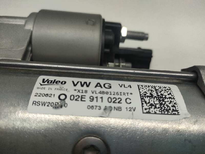 Recambio de motor arranque para volkswagen t-roc referencia OEM IAM 02E911022C  