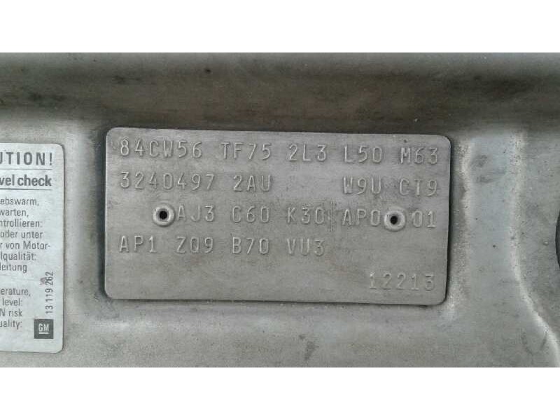 opel zafira a del año 2003