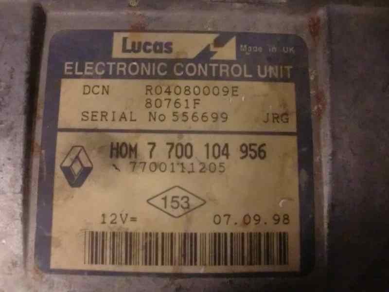 Recambio de centralita motor uce para renault clio i fase i+ii (b/c57) 1.9 diesel referencia OEM IAM R4080009E 254 52441