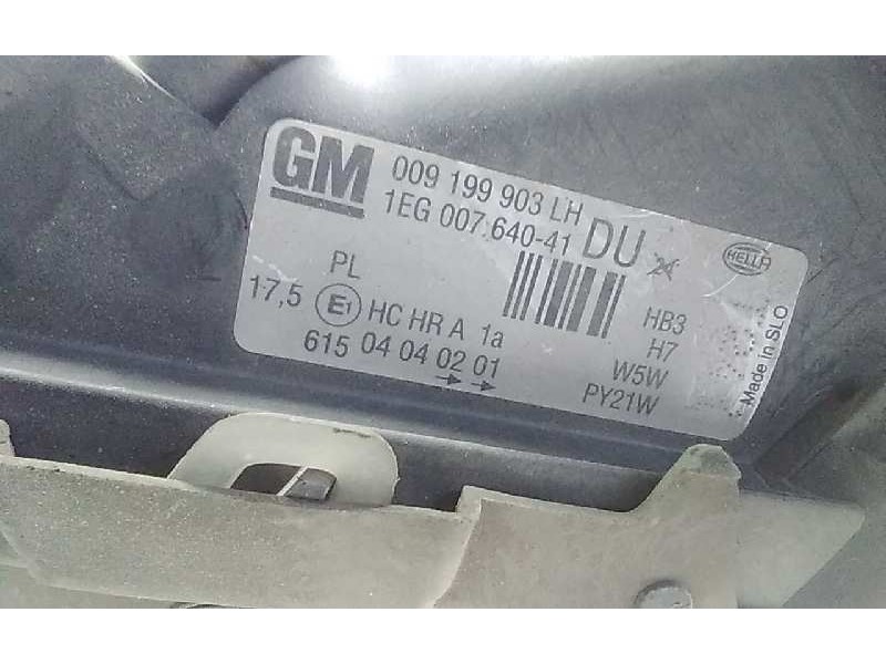 Recambio de faro izquierdo para opel astra g berlina 1.6 referencia OEM IAM 1EG00764041DU  