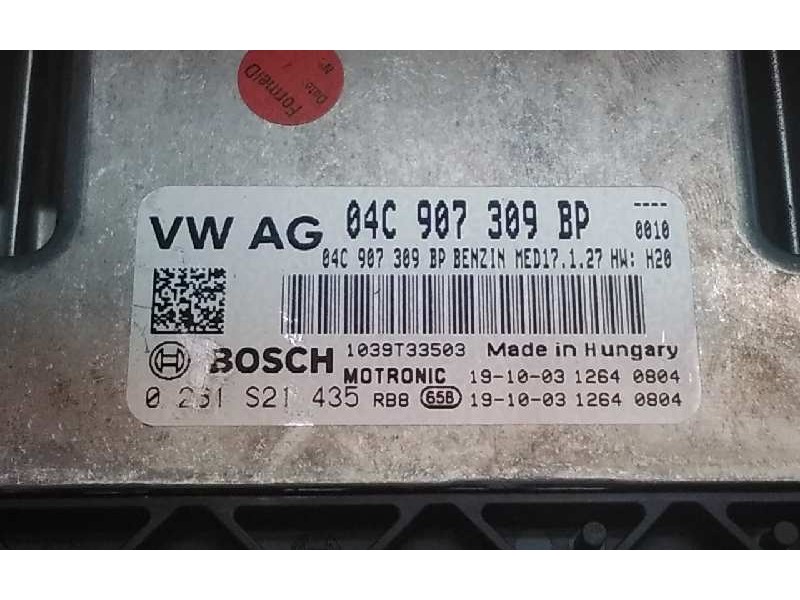 Recambio de centralita motor uce para audi q2 (gab) referencia OEM IAM 04C907309BP  