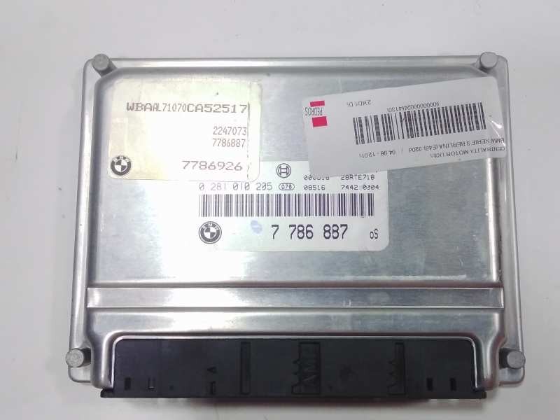 Recambio de centralita motor uce para bmw serie 3 berlina (e46) 320d referencia OEM IAM 0281010205  