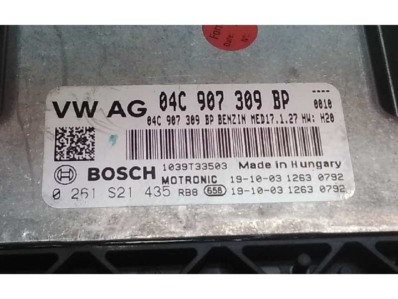 Recambio de centralita motor uce para seat arona referencia OEM IAM 04C907309BP  