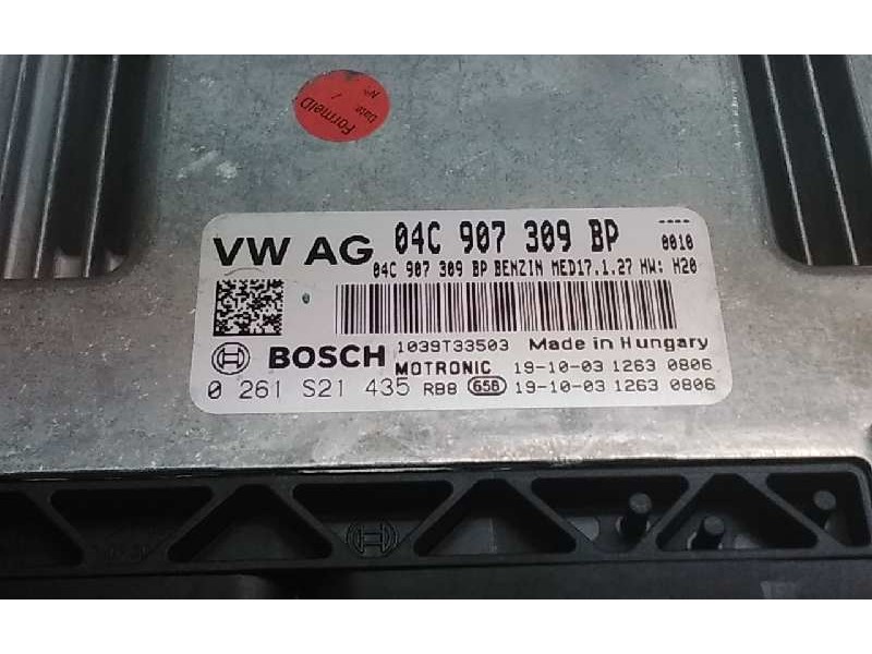 Recambio de centralita motor uce para seat leon (5f1) referencia OEM IAM 04C907309BP  