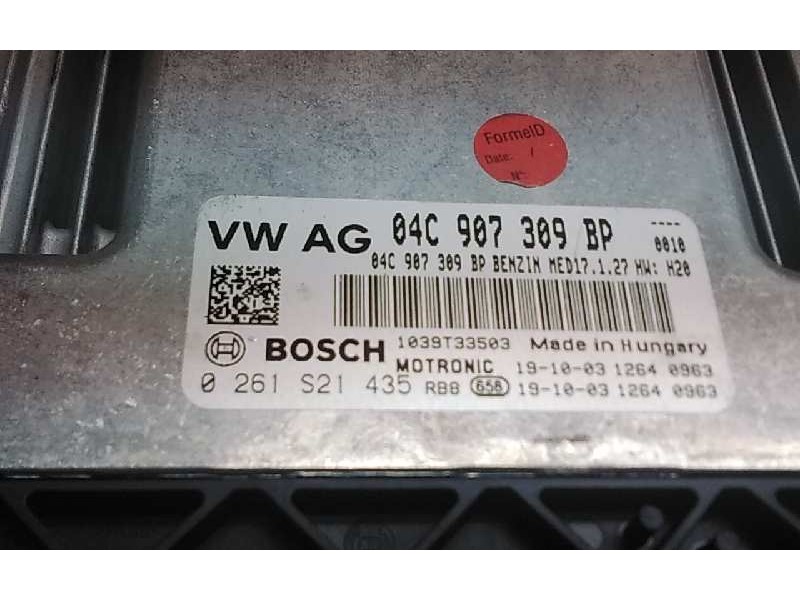 Recambio de centralita motor uce para seat leon (5f1) referencia OEM IAM 04C907309BP  