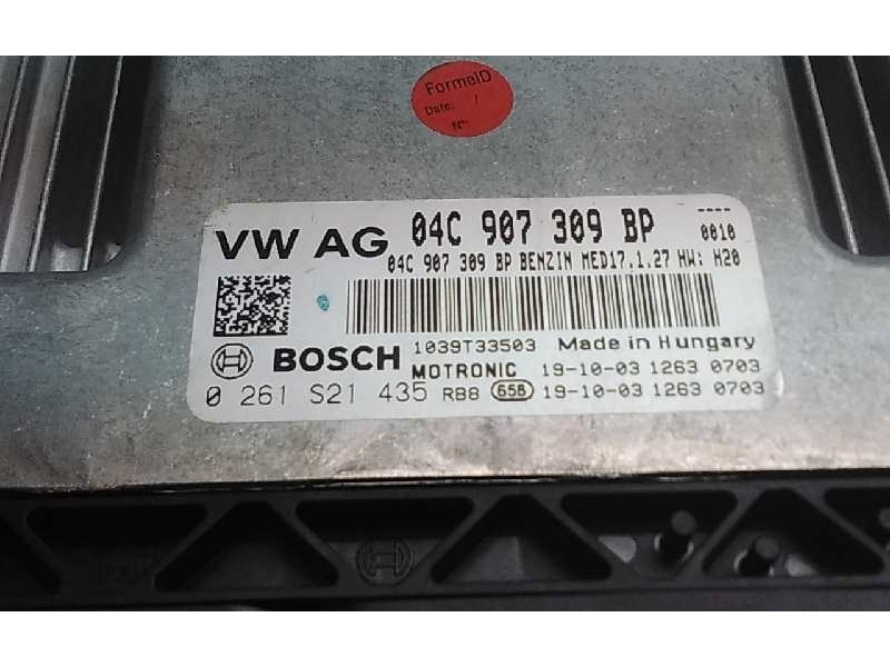 Recambio de centralita motor uce para seat leon (5f1) referencia OEM IAM 04C907309BP  