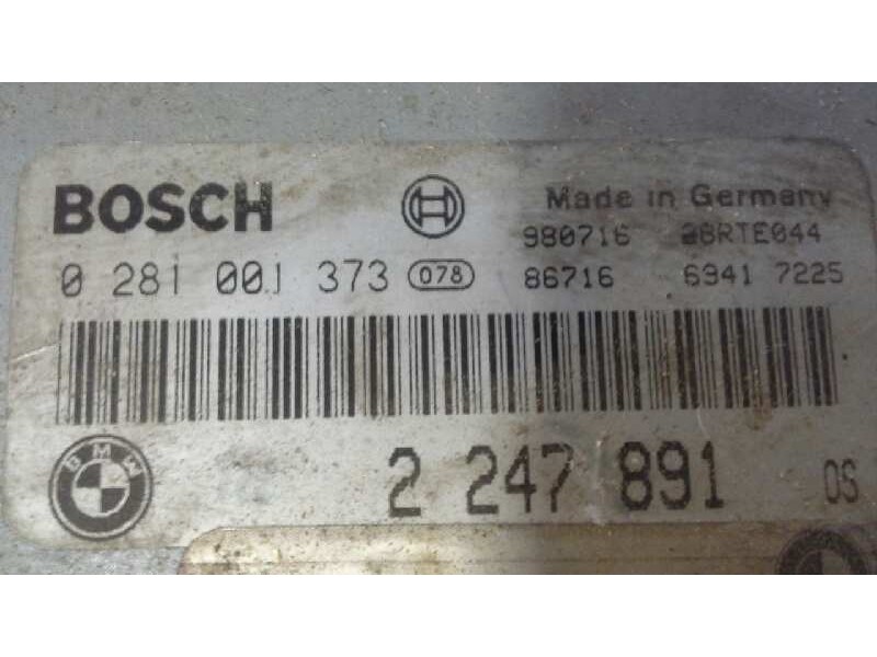 Recambio de centralita motor uce para bmw serie 5 berlina (e39) 525tds referencia OEM IAM 0281001373 2247891 