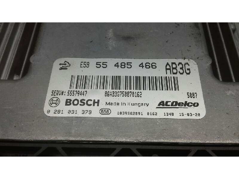 Recambio de centralita motor uce para opel insignia berlina 2.0 cdti referencia OEM IAM 0281031379 192 